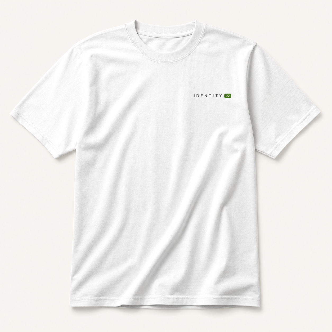 Identity 92 Chest Logo Tee in white